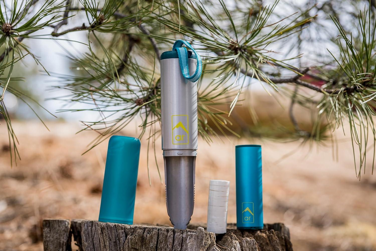 image:imageAR Adventure Ready Backpacking Trowel Toilet Kit Includes Aluminum Camping Shovel Toilet Paper Packout Bags Soap Flakes amp Compressed Towelettes