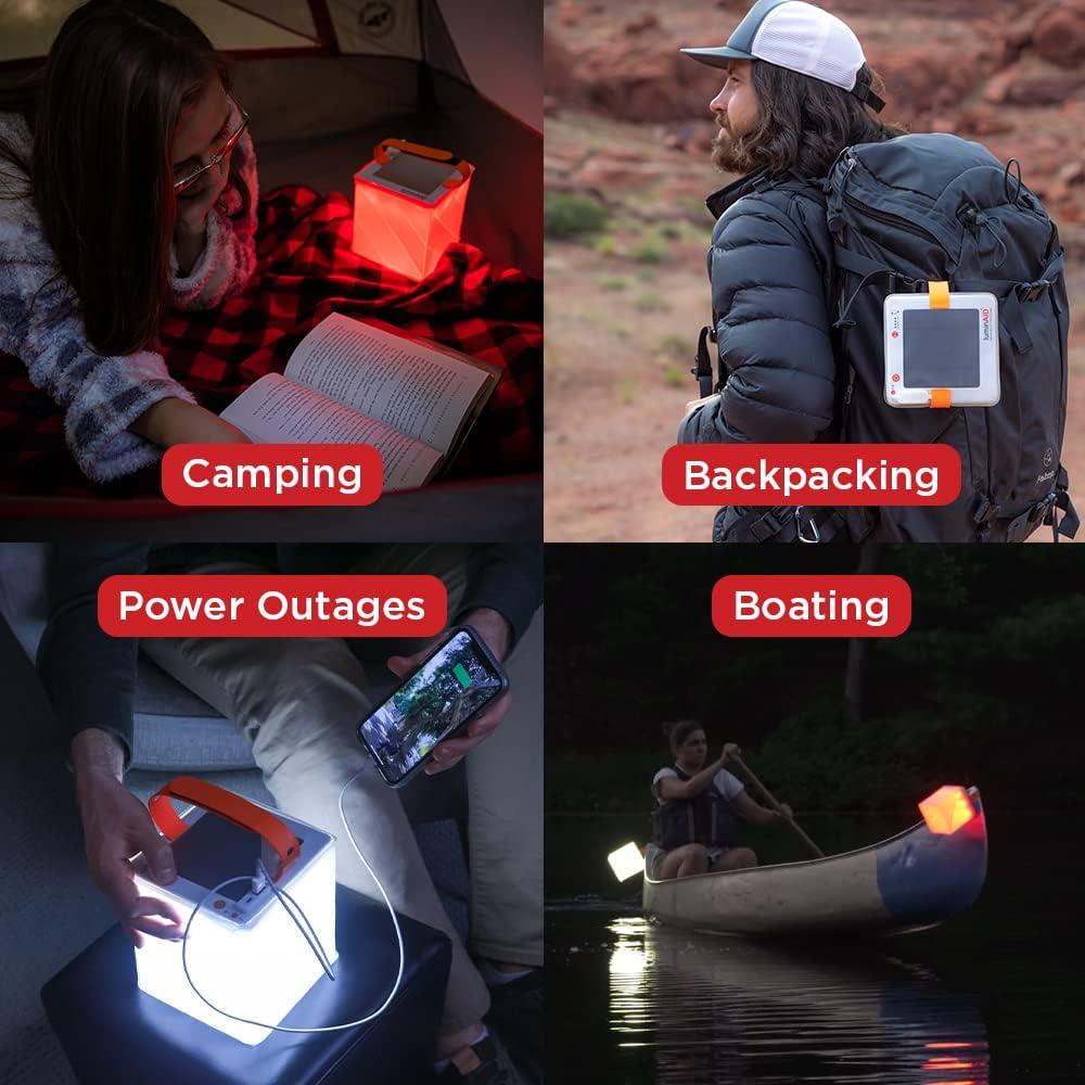 image:imageLuminAID 2in1 Solar Camping Lantern and Phone Charger Inflatable LED Lamp for Camping Hiking and Travel Emergency Light for Power Outages Hurricane Survival Kits As Seen on Shark Tank