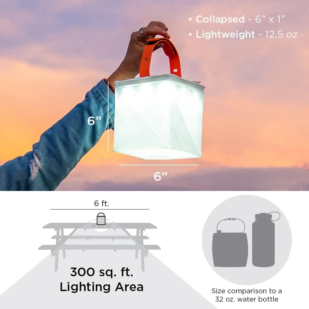 image:imageLuminAID 2in1 Solar Camping Lantern and Phone Charger Inflatable LED Lamp for Camping Hiking and Travel Emergency Light for Power Outages Hurricane Survival Kits As Seen on Shark Tank