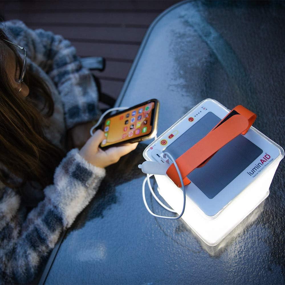 image:imageLuminAID 2in1 Solar Camping Lantern and Phone Charger Inflatable LED Lamp for Camping Hiking and Travel Emergency Light for Power Outages Hurricane Survival Kits As Seen on Shark Tank
