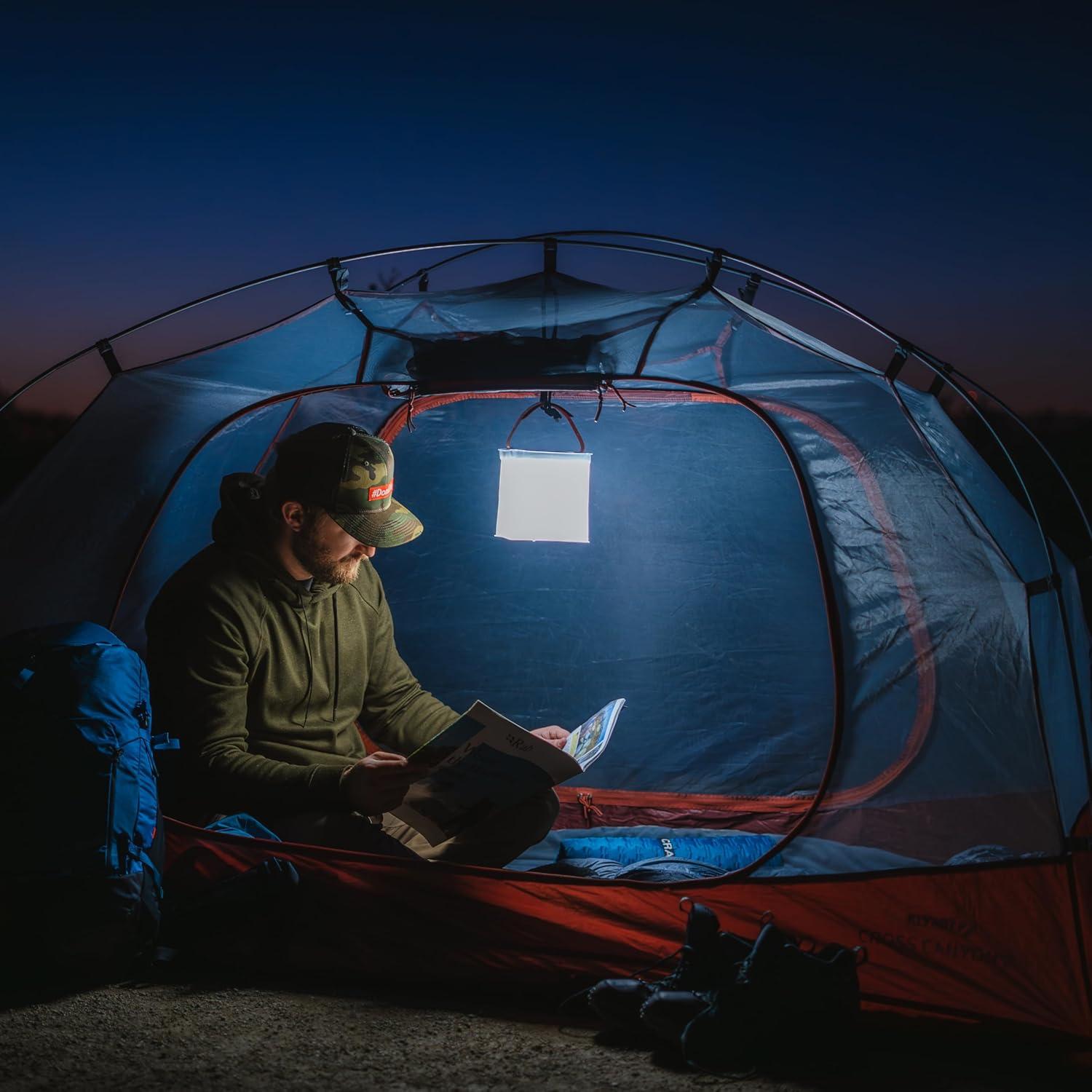 image:imageLuminAID Max Quick Inflate 2in1 Solar Camping Lantern and Phone Charger Rechargeable LED Lamp for Camping Hiking amp Travel Waterproof Emergency Light for Power Outages Hurricane Survival Kits
