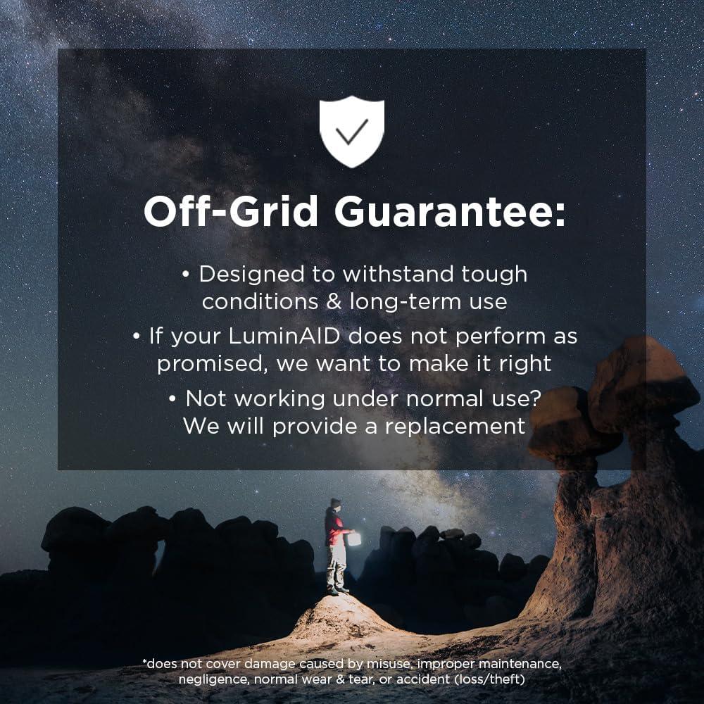 image:imageLuminAID Max Quick Inflate 2in1 Solar Camping Lantern and Phone Charger Rechargeable LED Lamp for Camping Hiking amp Travel Waterproof Emergency Light for Power Outages Hurricane Survival Kits