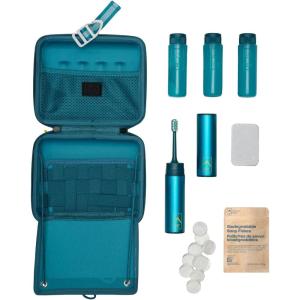 image:imageAdventure Ready Adventure Hanging Toiletry Kit  Camping Toiletry Bag with Soap Flakes Compressed Towelettes Toothbrush Mirror amp More